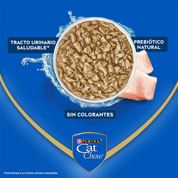 Cat Chow Pescado Alimento húmedo - Gato adulto esterilizado - Imagen 3